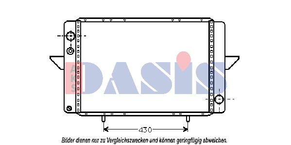 AKS DASIS Радиатор, охлаждение двигателя 180390N